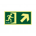 pictograma salida de emergencia ascendente derecha