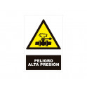 PELIGRO ALTA PRESION CON ROTULO