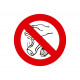 prohibido arrojar objetos al suelo