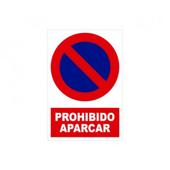 prohibido aparcar con rotulo