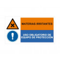 materias irritantes uso obligatorio de equipo de proteccion