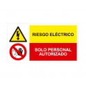riesgo electrico solo personal autorizado