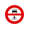 entrada prohibida a vehiculos de motor