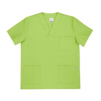 camisola pijama verde lima cuello pico manga corta velilla