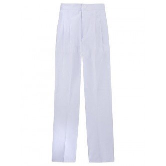 pantalón pijama blanco con pinzas velilla