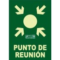 PUNTO DE REUNION CON ROTULO