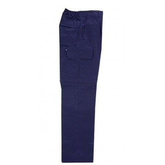 pantalón desmontable multibolsillo azul marino velilla