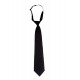 corbata con goma color negro velilla