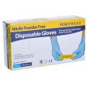 guantes desechable de nitrilo sin polvo