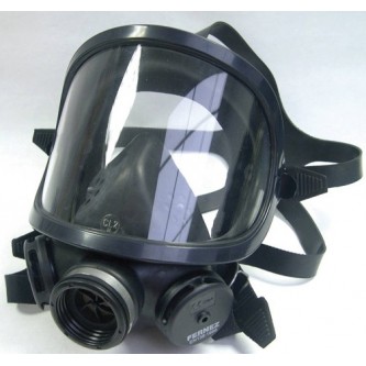 mascara integral panoramamasque elastómero negro con visor de metacritalto